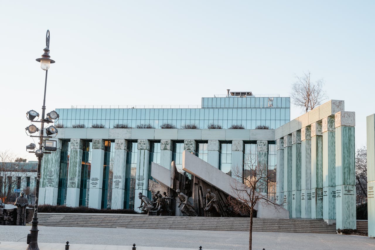 A Historical Monument In Front Of A Building